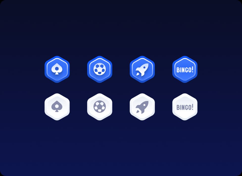 Noxwin betting feature icon states.