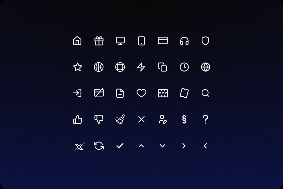 Noxwin interface icon system.